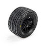 Menace Front/Rear Street Tires Mounted 12mm Black Split Six (2): ARRMA MINI KRATON