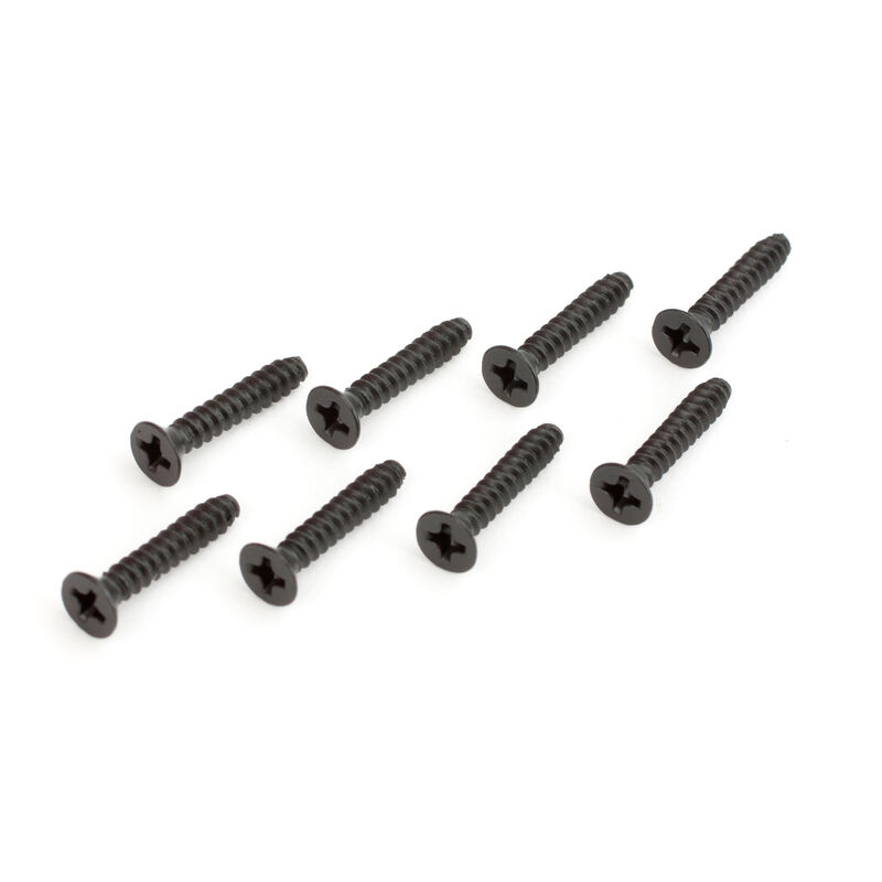 3X16mm Flat Head Tapping Screws (8)