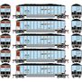 N ATH Bethgon Coalporter w/Coal Load, BNSF #671160/671176/671186/671212/671317 (5)