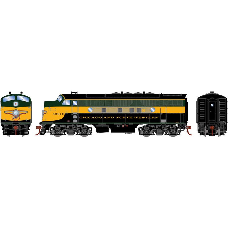 HO F3A Locomotive with DCC & Sound, C&NW #4061-C