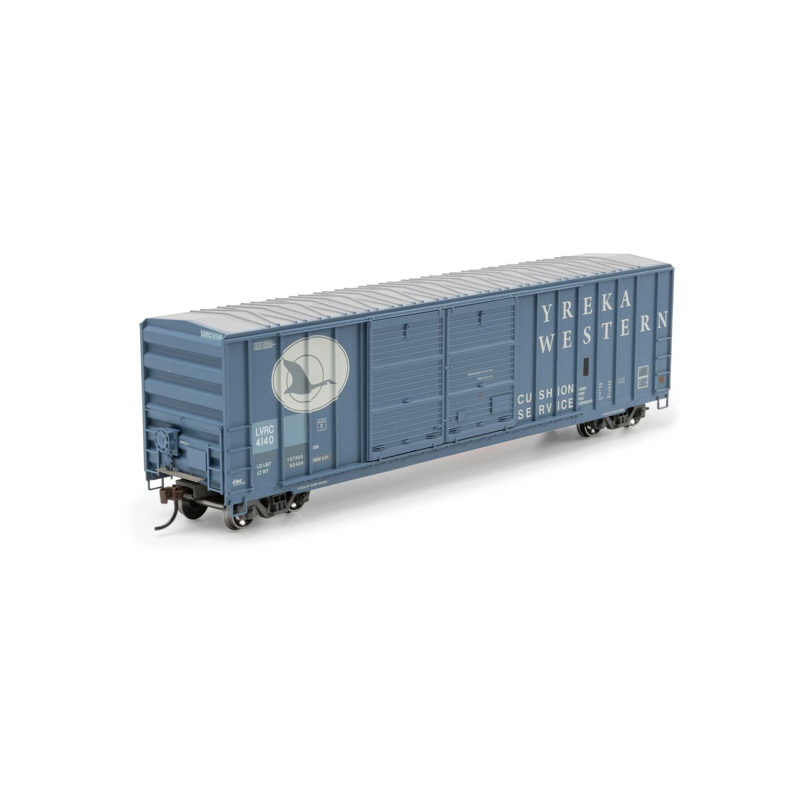 HO 50' FMC 5347 DD Offset Box Car, Primed For Grime LVRC Ex-YW #4140