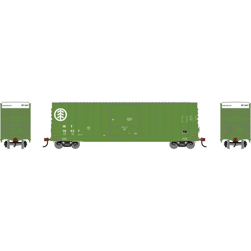 HO RND GATX 50' High-Cube Single Plug Rib-Side Box Car, IBT #18437