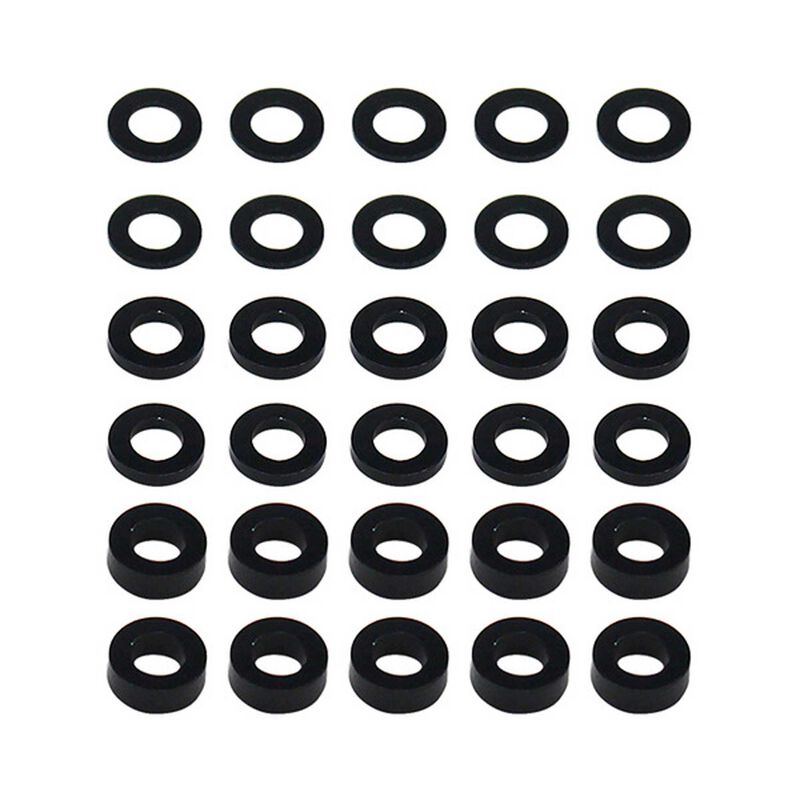 Ballstud Washers 5.5x3.0mm (30) Black