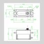 299:LP Low Profile Digital Metal Gear Waterproof Programmable Servo, Black