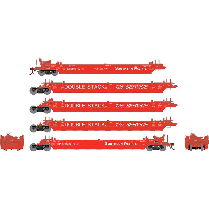 HO Gunderson Maxi-Stack II Well Cars, SP #513388 (5)