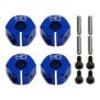Aluminum 12mm Hex Set, 1/10 Traxxas Mini Maxx, Blue