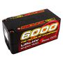 15.2V 6000mAh 4S 130C Shorty Hardcase LiHV Battery: 5mm Tubes