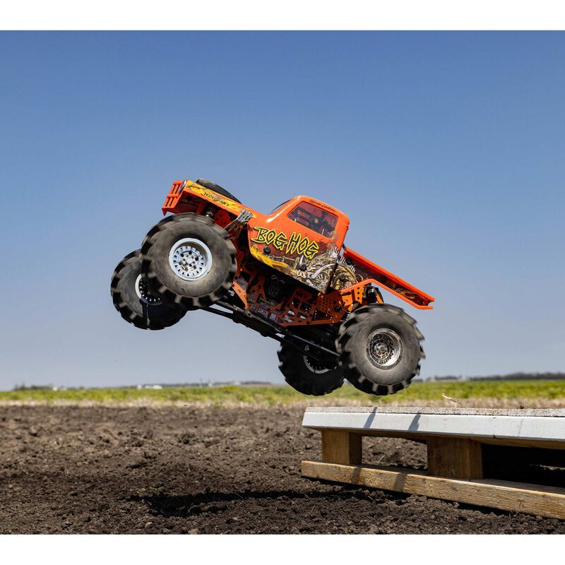 1/8 LMT Mega Truck Bog Hog 4S 4X4 RTR Brushless Mega Truck, Orange 