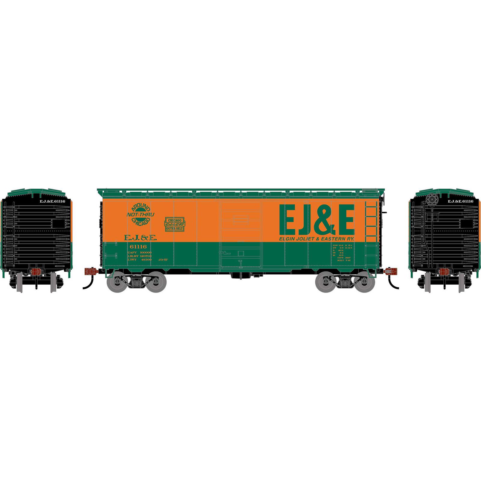 HO ATH 40' Superior Door Box Car, EJE #61116