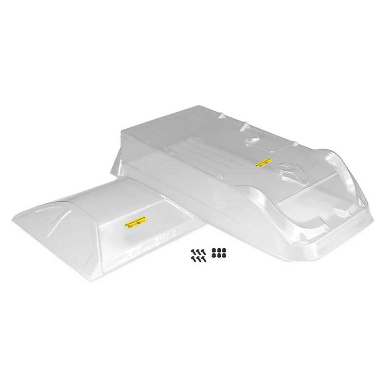 Clear Late Model Body, L8D Decked Wide 10.25" Wheelbase: 1/10