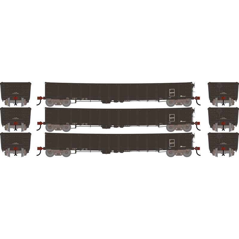 HO ATH 52' Mill Gondola, Primed For Grime CarKnocker Data Only Faded Black (3)