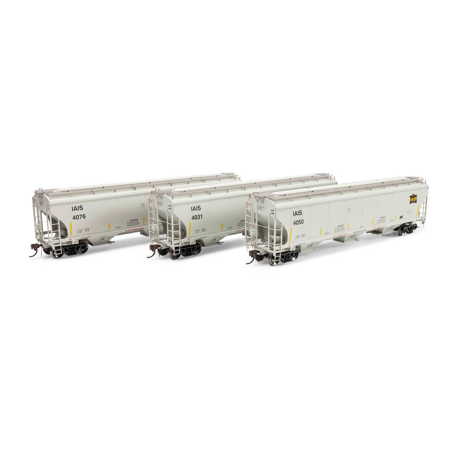 HO GEN Trinity 5161 Covered Hopper, IAIS #4031/4050/4076 (3)
