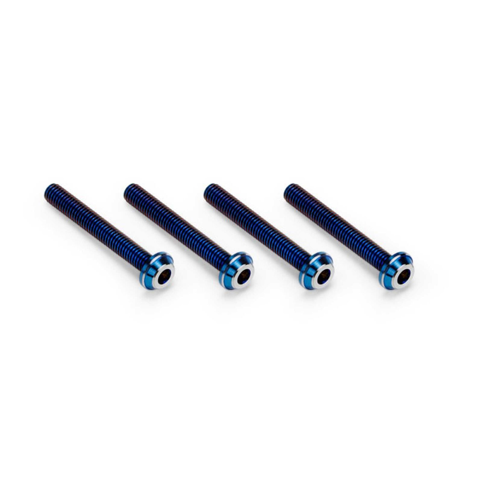3x22mm Top Hat Titanium screw, burnt blue - 4pc