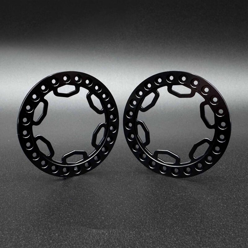 1/10 SHIELD 1.9" Beadlock Rings, Black (2)