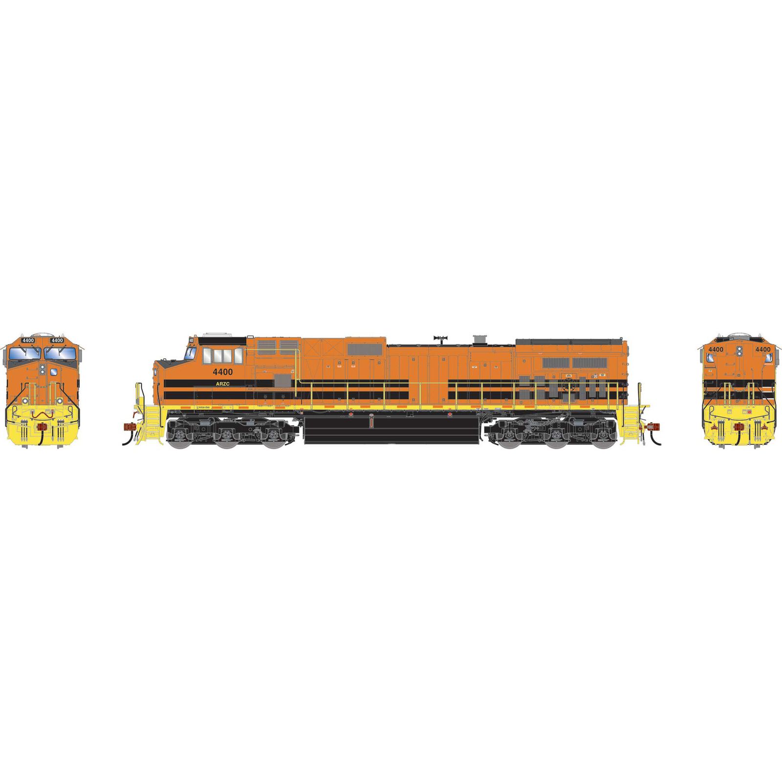 HO GE Dash 9-44CW Locomotive with DCC & Sound, ARZC #4400
