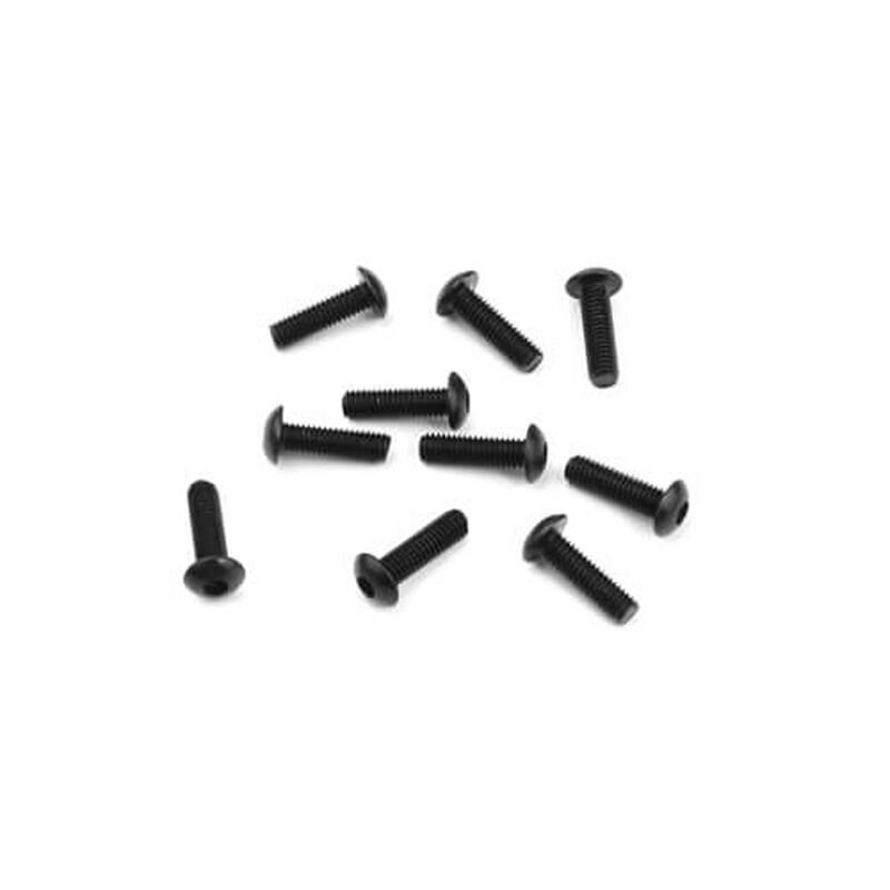 M3x10mm Button Head Screws, Black (10)