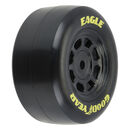 1/12 Goodyear Eagle Truck/Retro Tire F/R MTD Blk Wheels (4): NASCAR