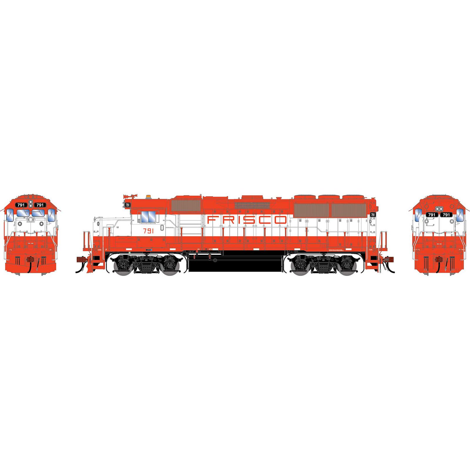 HO GEN GP50 PH I Locomotive, Legendary Liveries SLSF #791