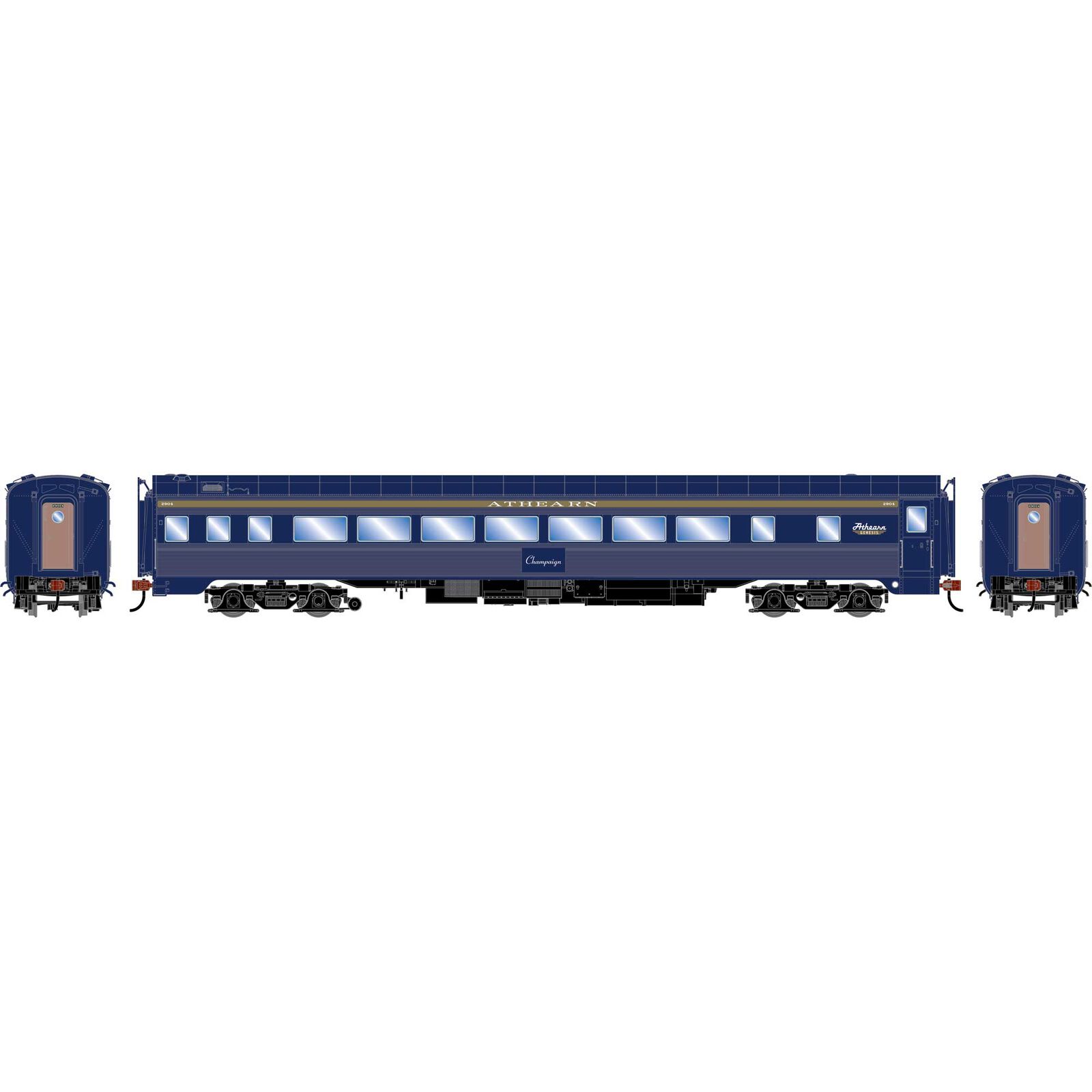 HO 77' Pullman Chair Car, SP 'Champaign'  #2904 Class 77-C-3