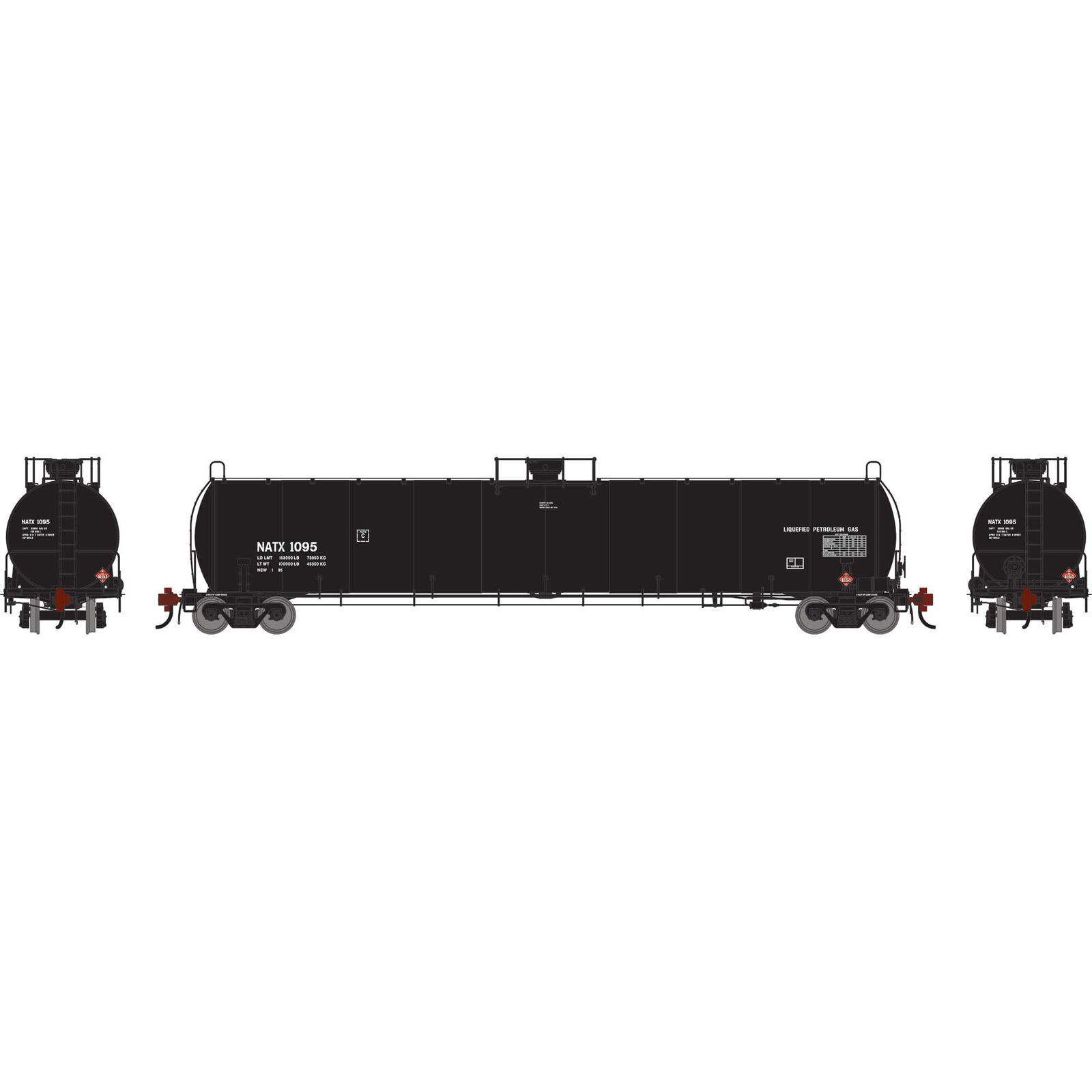 HO UTC 33K LPG Tank Car- Early, NATX #1095