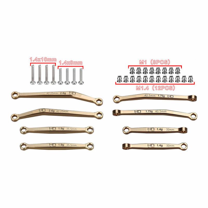 Brass No-Flex Link Set, 1/30 Axial SCX30