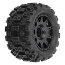 1/18 Badlands MX 1.85" F/R MTD 12mm Black Raid: Granite GROM
