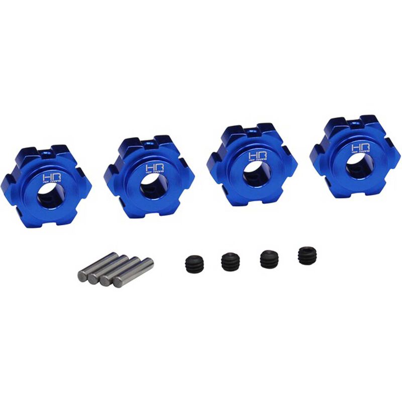 Aluminum 17mm Splined Hubs: Traxxas Maxx