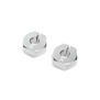 Clamping Rear Wheel Hexes, Aluminum: 22S