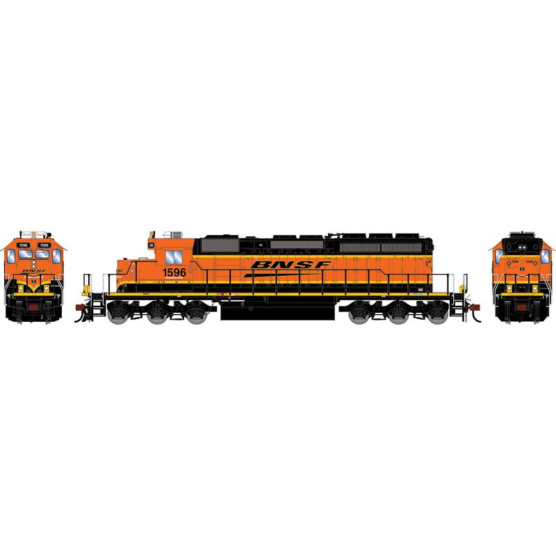 HO ATH SD40-2 Locomotive, BNSF 'H4' #1596