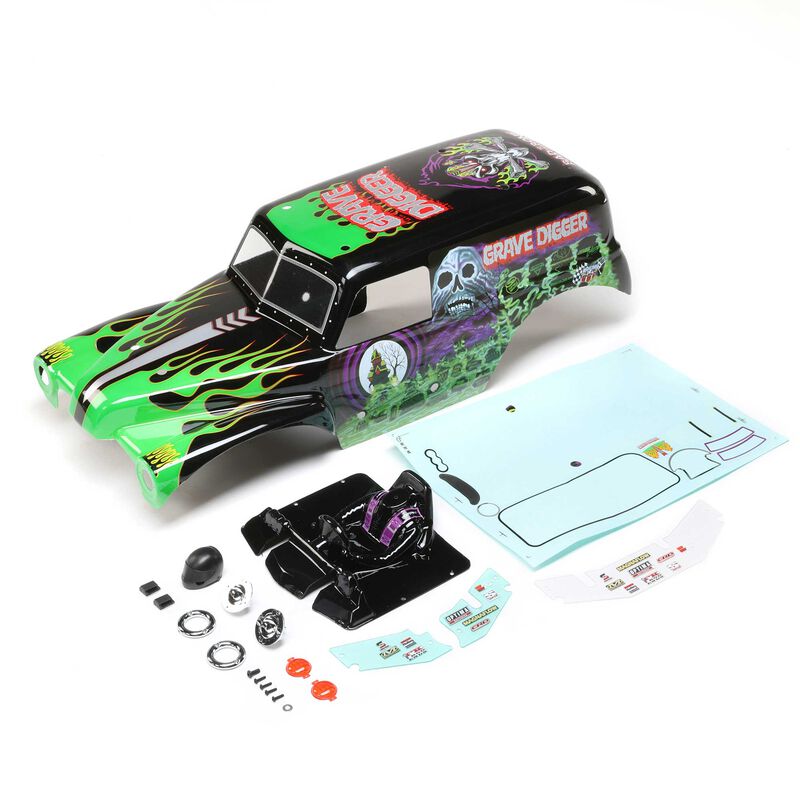 Body Set, Painted, Grave Digger: LMT Body Set, Painted, Grave Digger: LMT