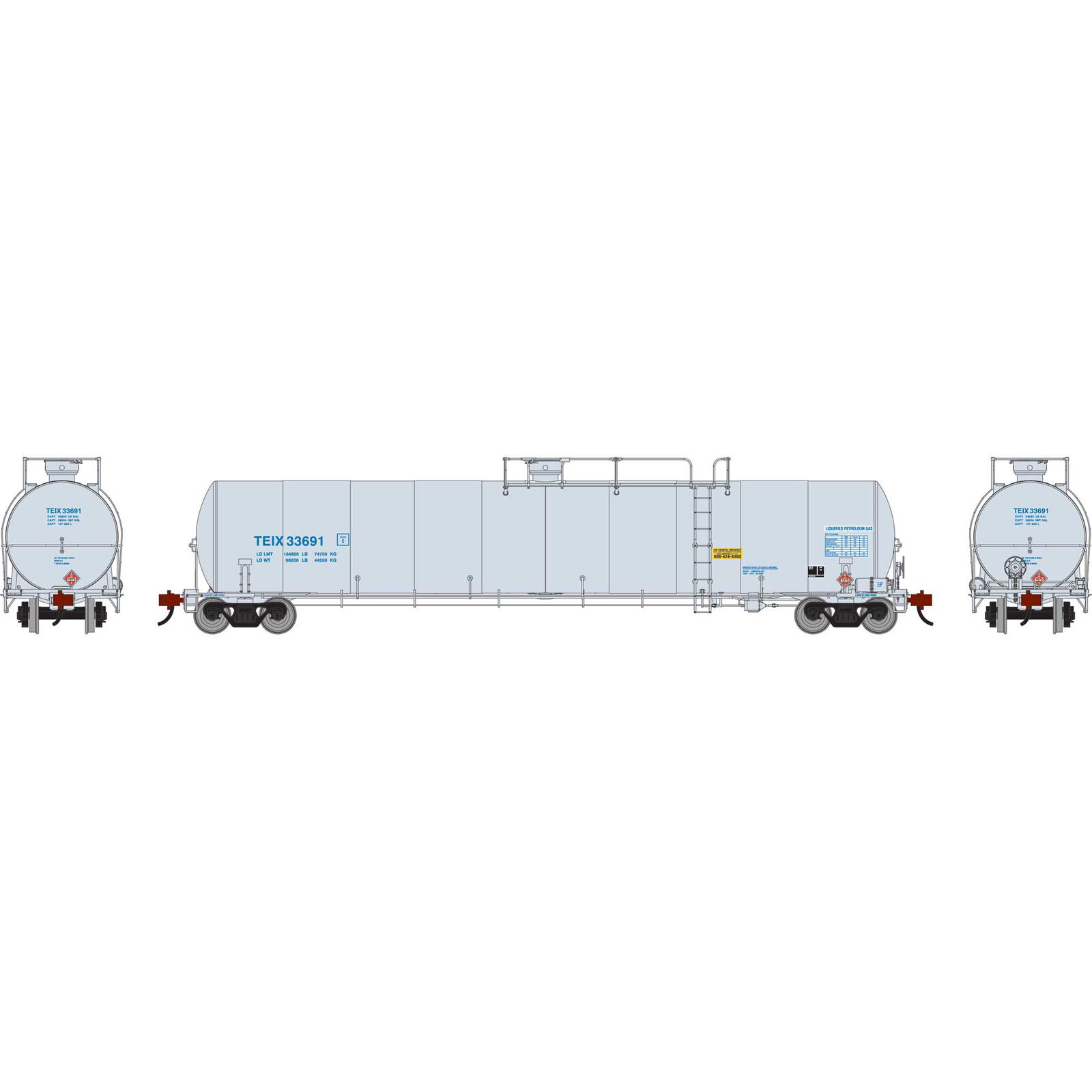 HO UTC 33K LPG Tank Car- Late, TEIX #33691