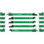 HO ATH Gunderson Maxi-I Well Cars (5), EMCX #73147