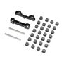 Adjustable Pivot Set C & D, Black: 22S Sprint