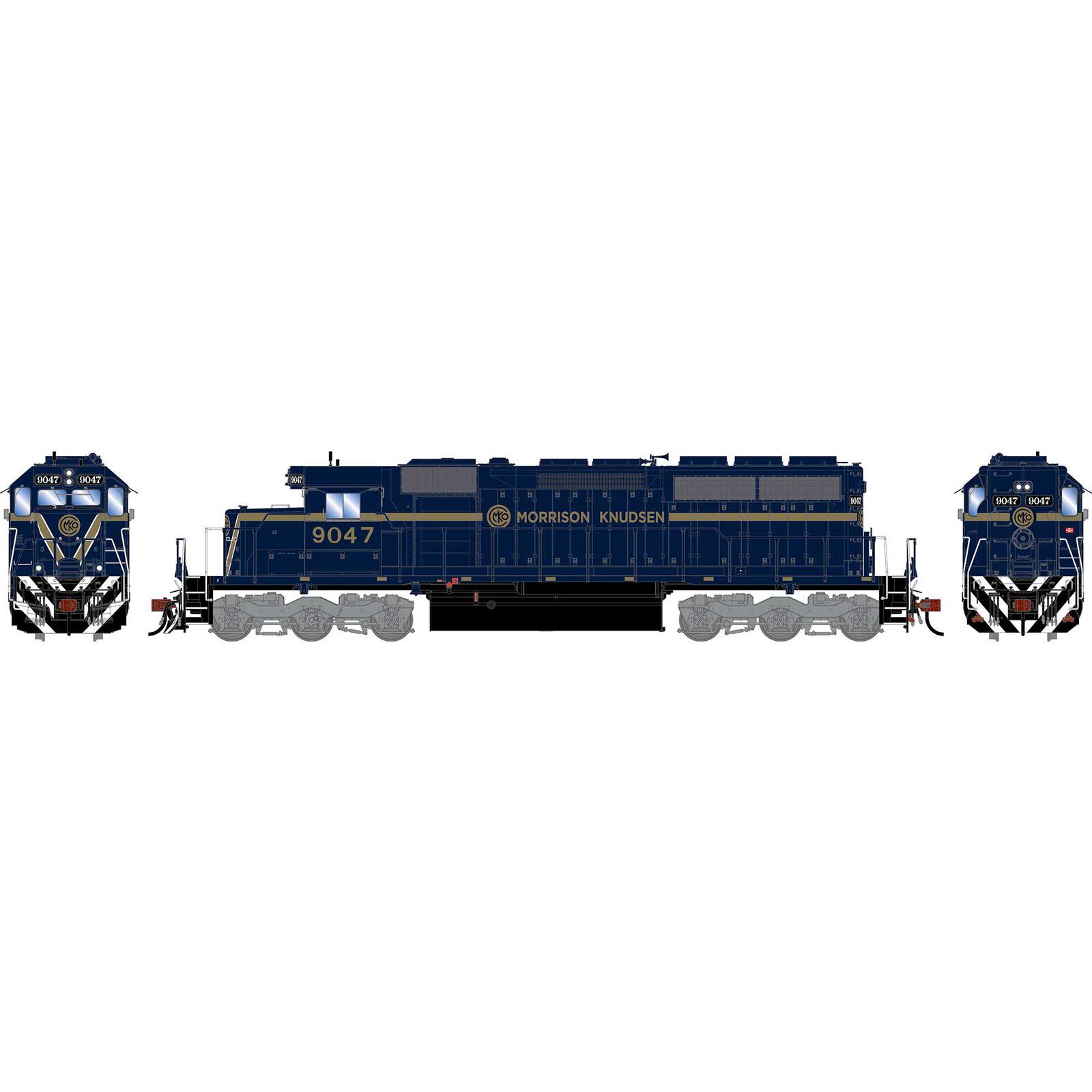 HO ATH SD40M-2 Locomotive w/DCC & Sound, MKCX #9047