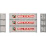 HO 40' Smooth Side Containers, MOLU #1 (3)