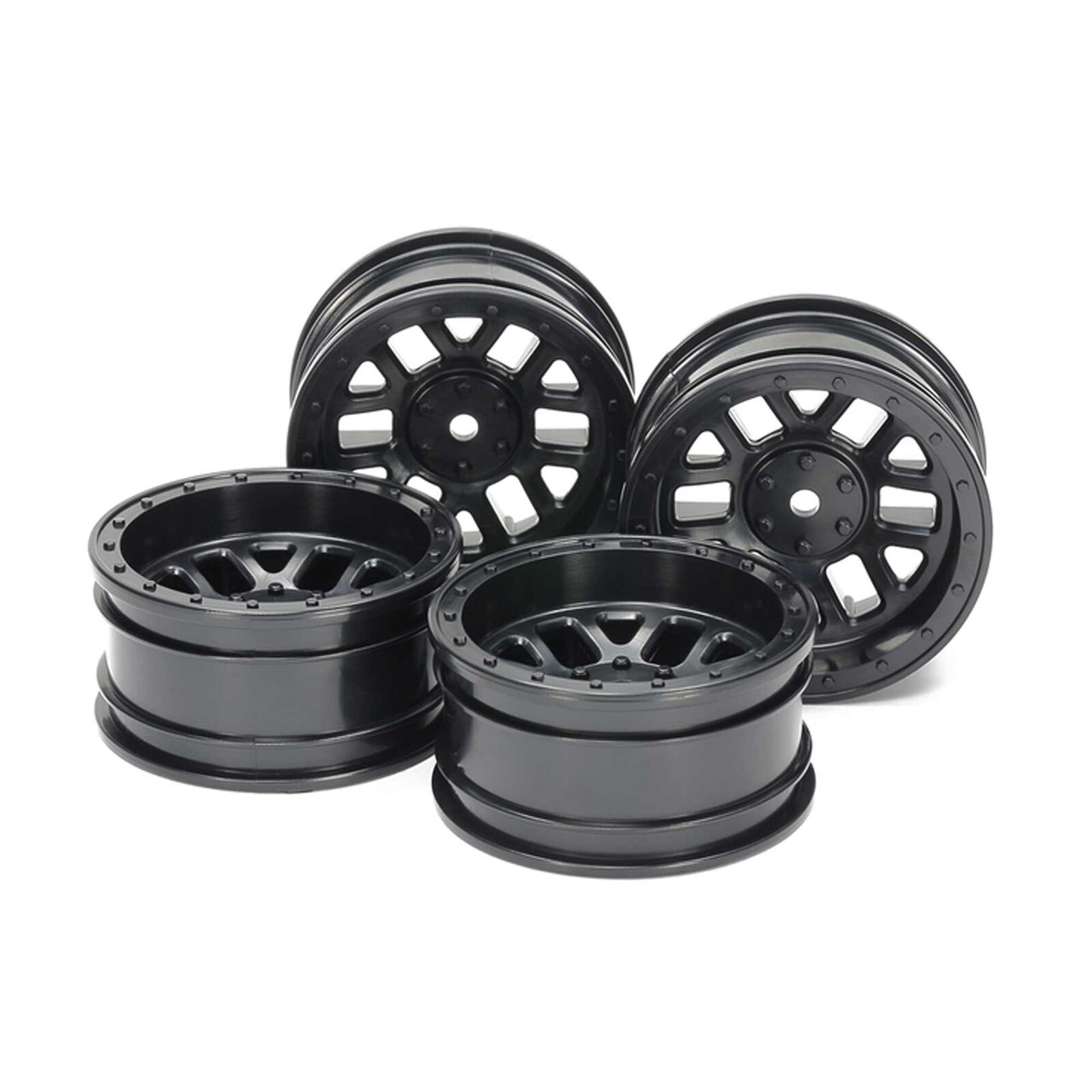 CC-02 12-Spoke Wheels 26mm Width, Black (4)