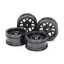 CC-02 12-Spoke Wheels 26mm Width, Black (4)