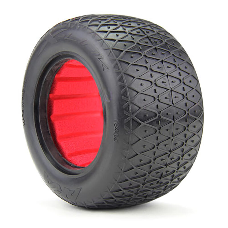 1/10 Crosslink 2.2 Tires, Ultra Soft with Red Inserts (2): Stadium Truck