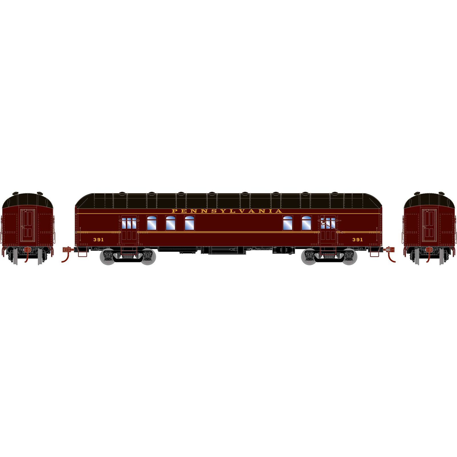 HO RTR Arch Roof Harriman RPO, PRR #391