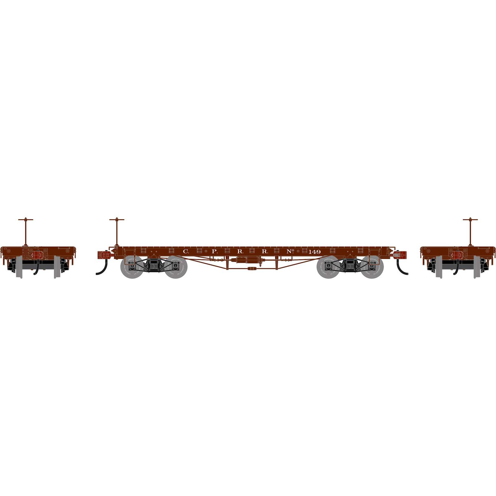 HO ATH 36' Flat Car, CPRR #149