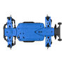 Bash Armor Rear Suspension Arms (Blue) for ARRMA 3S Vehicles