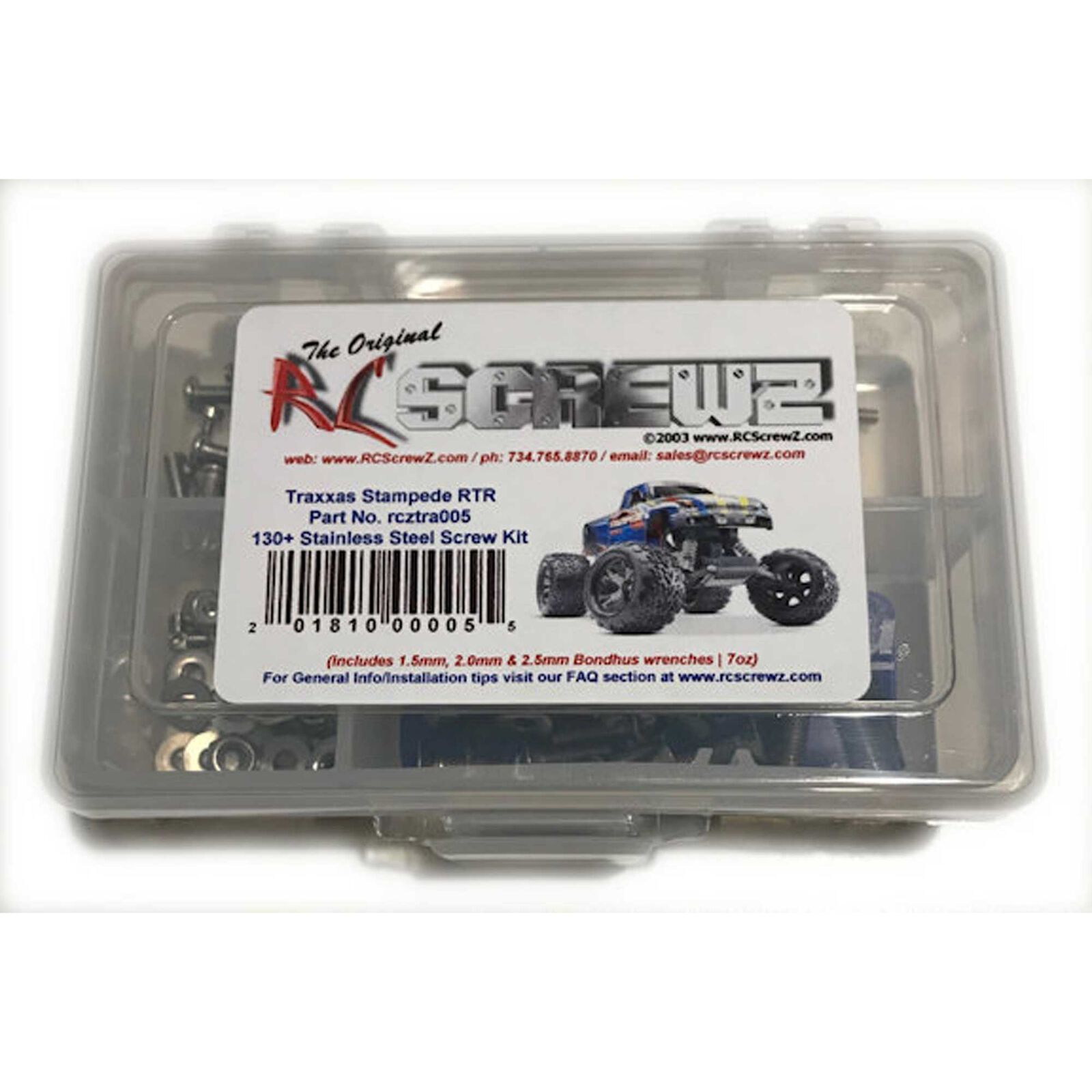 Stainless Steel Screw Set: Traxxas Stampede