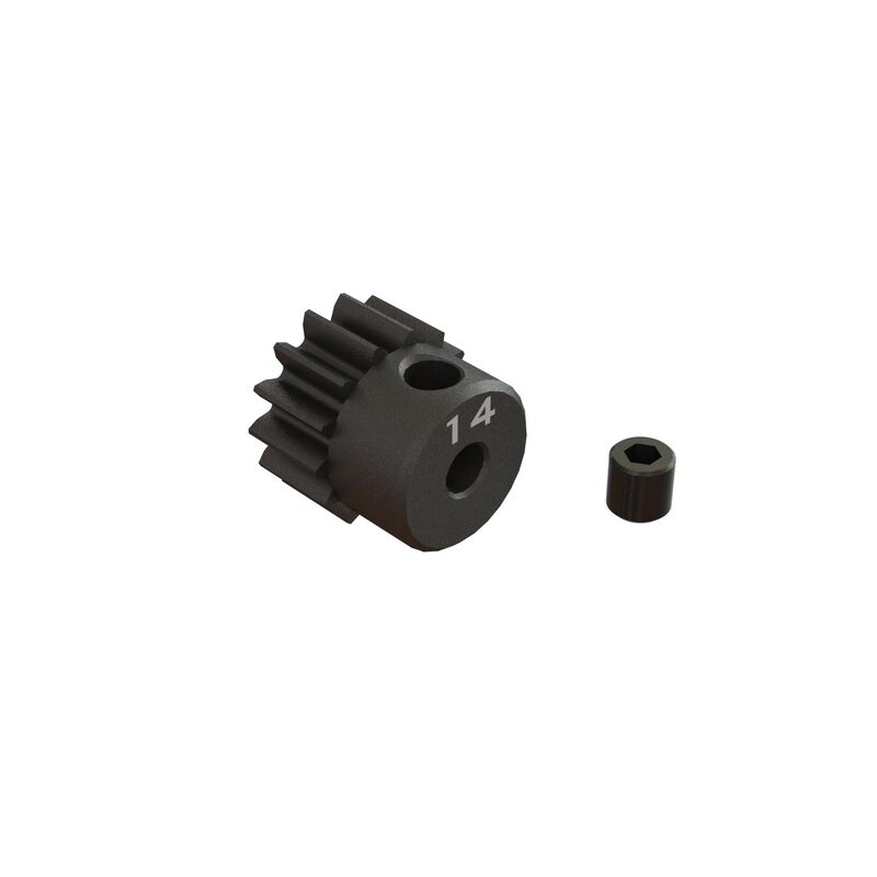 Pinion Gear, 14T 0.8Mod 1/8" Bore CNC Steel