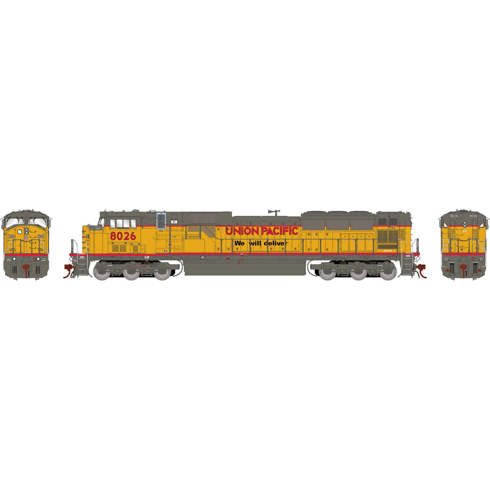 HO EMD SD9043MAC Locomotive, UP #8026