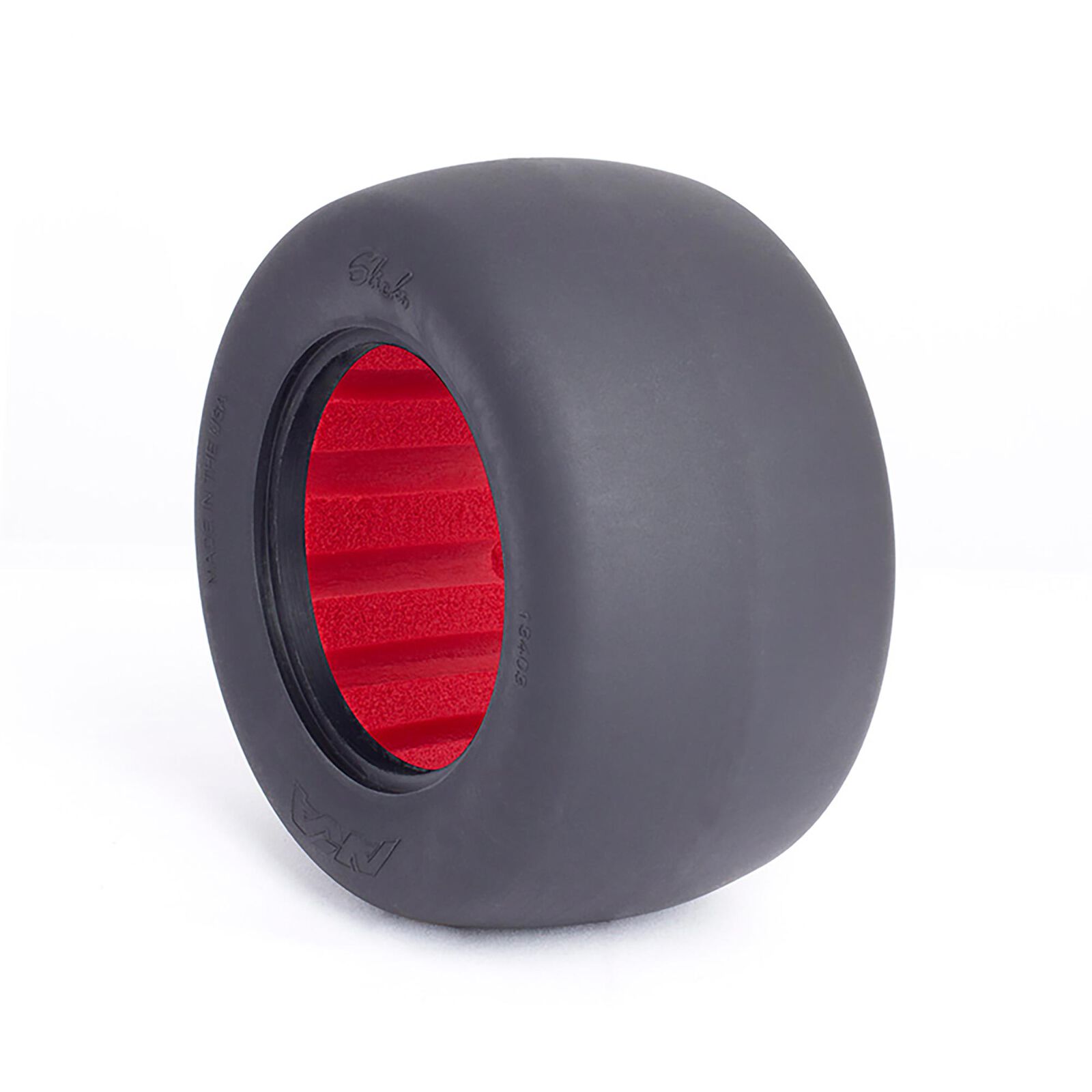 1/10 Slicks, Ultra Soft Tires with Red Inserts (2): Stadium Truck