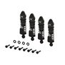 Aluminum Shock Set, 58mm Length, 2000cSt Oil (4), Gunmetal: GROM