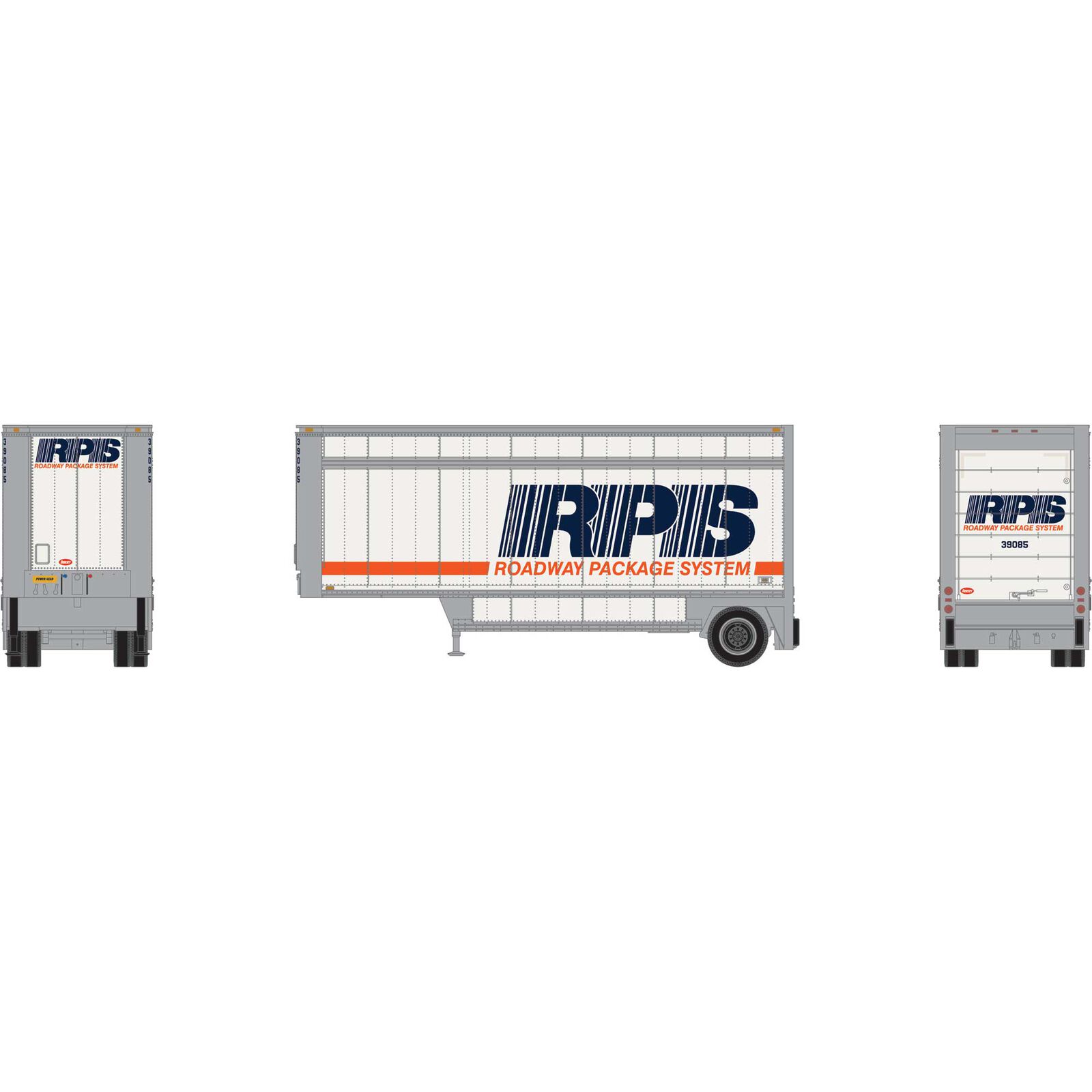 HO ATH 28' Parcel (PUP) Trailer, RPS #39085