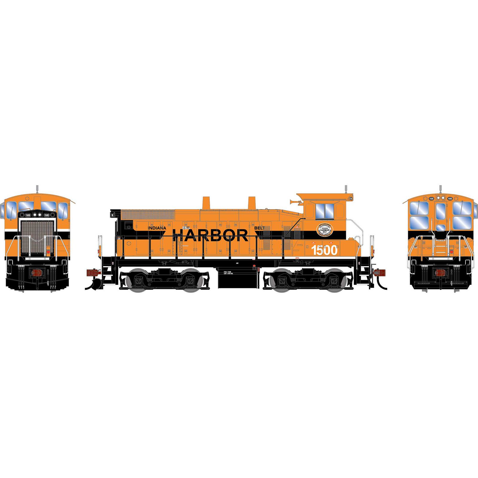 HO ATH SW1500 Locomotive w/DCC & Sound, IHB #1500