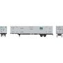 HO ATH 53' Chassis with Container, Chassis- Seacastle 'TSXZ' #999177, Container- RNLU #100111