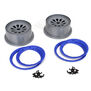 1/5 Wheel and Beadlock Set 4.75, 24mm Hex, Blue (2): 5IVE-T